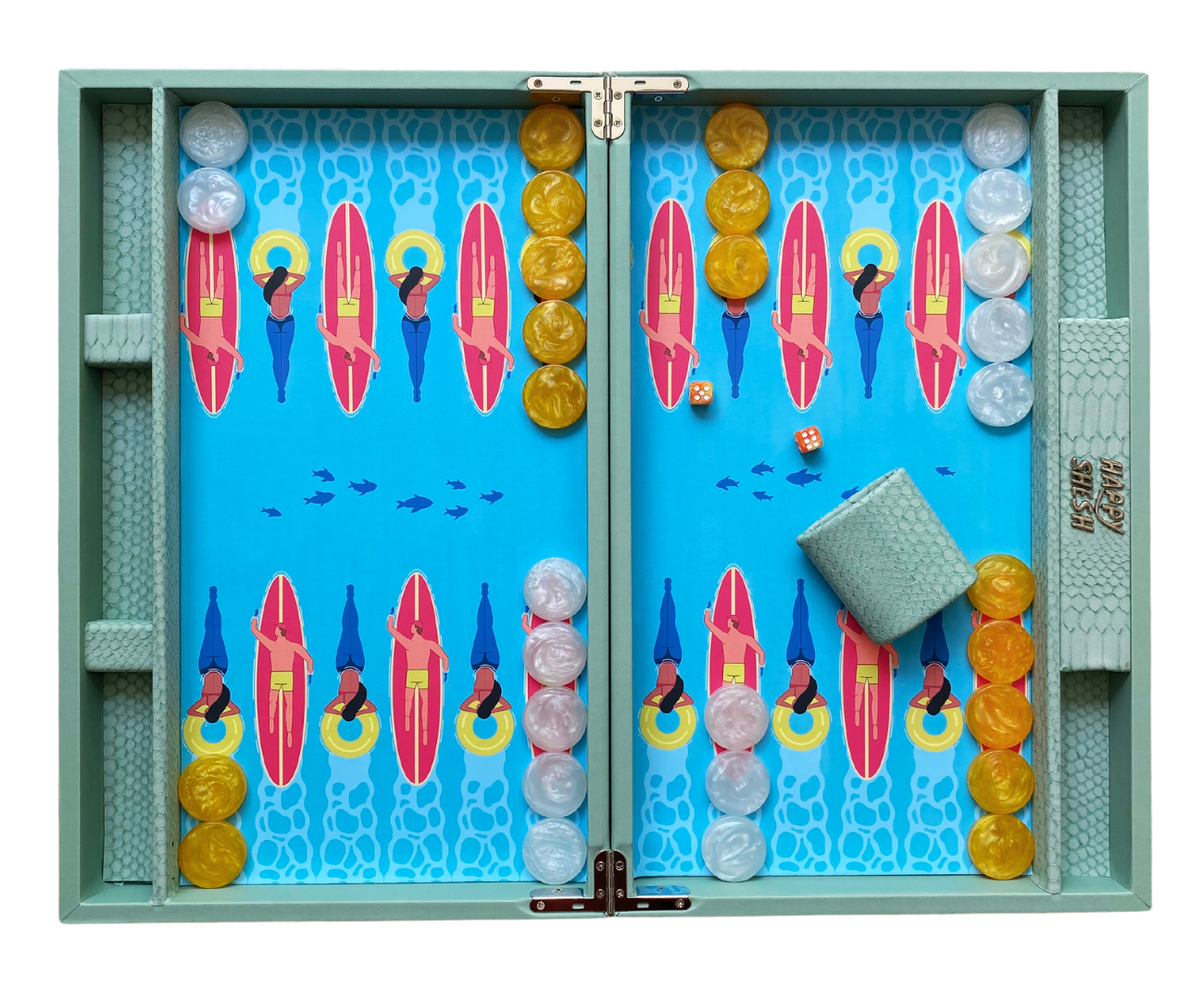 Happy Summer Backgammon Set