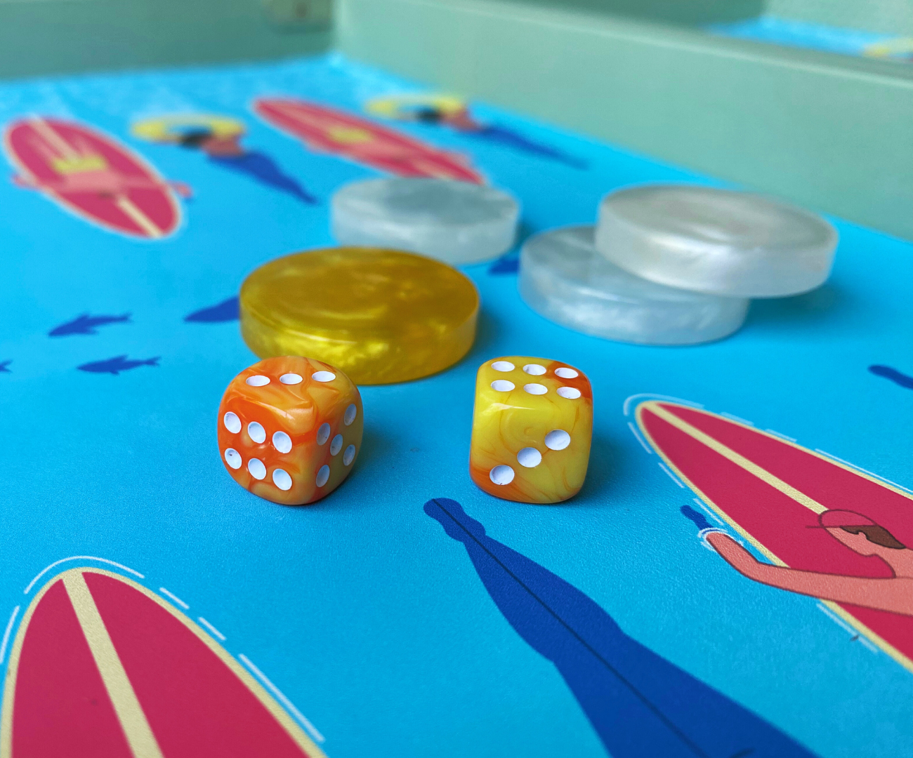 Happy Summer Backgammon Set