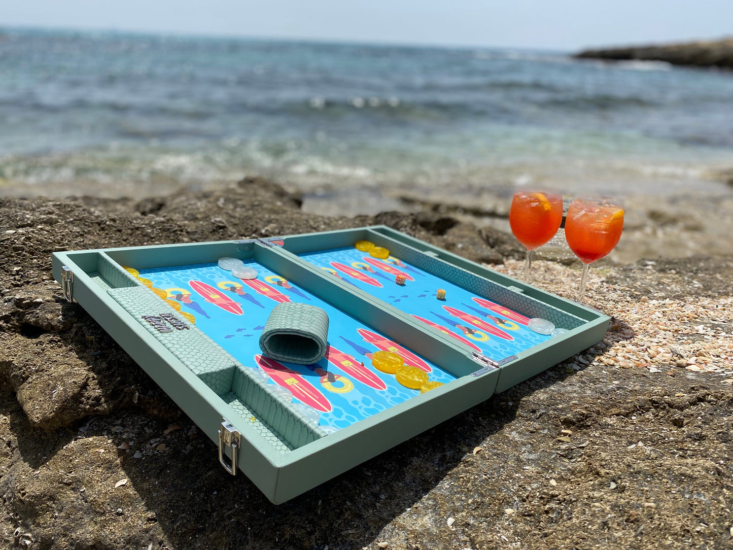 Happy Summer Backgammon Set