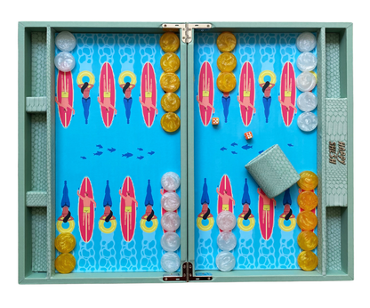 Happy Summer Backgammon Set