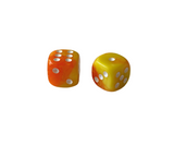 Happy Yellow-Orange Dice