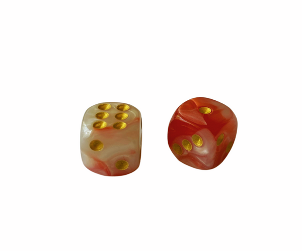 Happy White-Red Dice