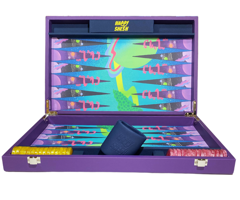 Happy Psychedelia Backgammon Set