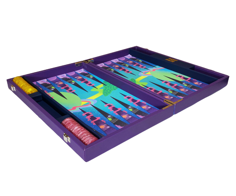 Happy Psychedelia Backgammon Set