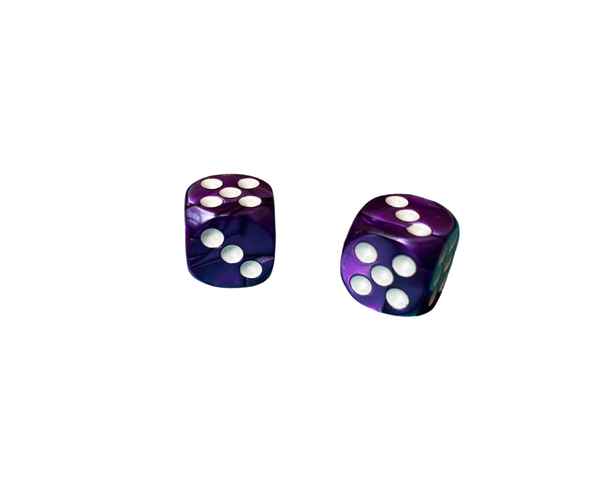 Happy White-Purple Dice